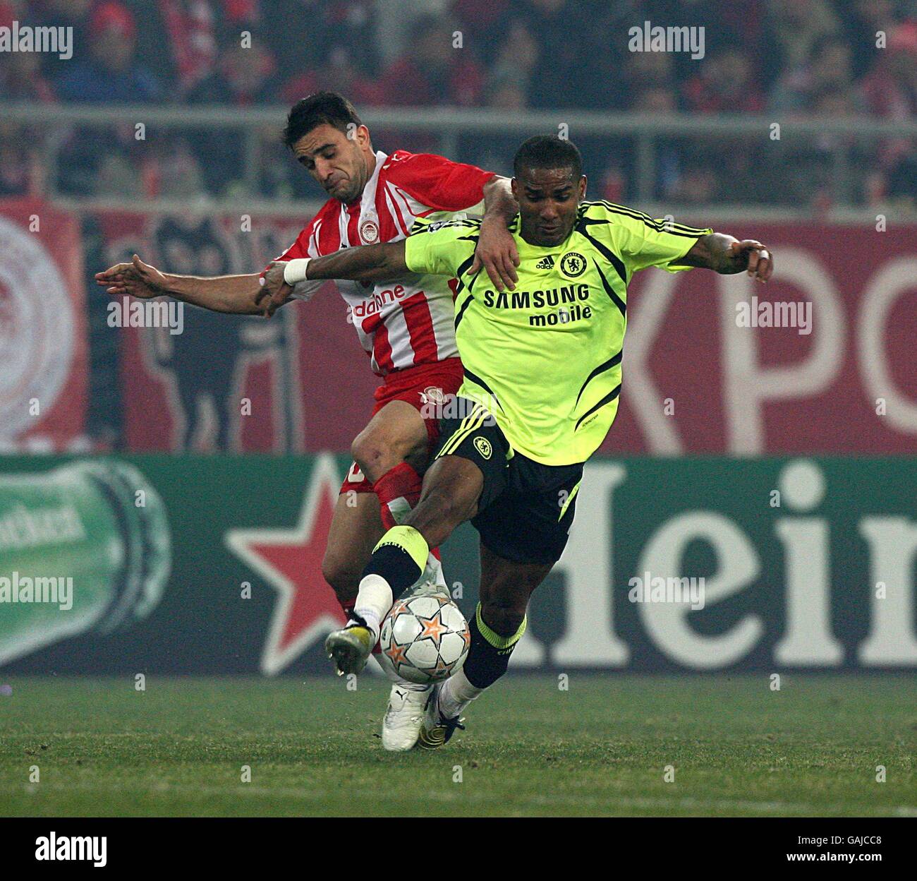 Fußball - UEFA Champions League - Olympiakos V Chelsea - Georgios Karaiskakis-Stadion Stockfoto