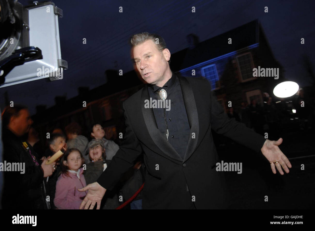 Weltpremiere und letzte Vorhang für das kleinste Kino - Swansea Stockfoto