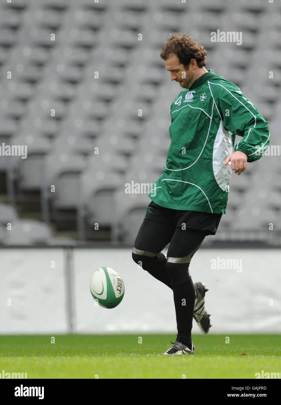 Geordan Murphy während einer Trainingseinheit im Croke Park, Dublin. Stockfoto