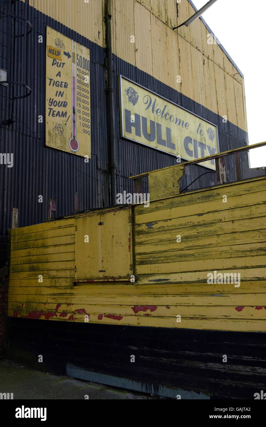 -Landesweite Liga Division Three - Hull City Ehemaliges Fußballstadion Stockfoto