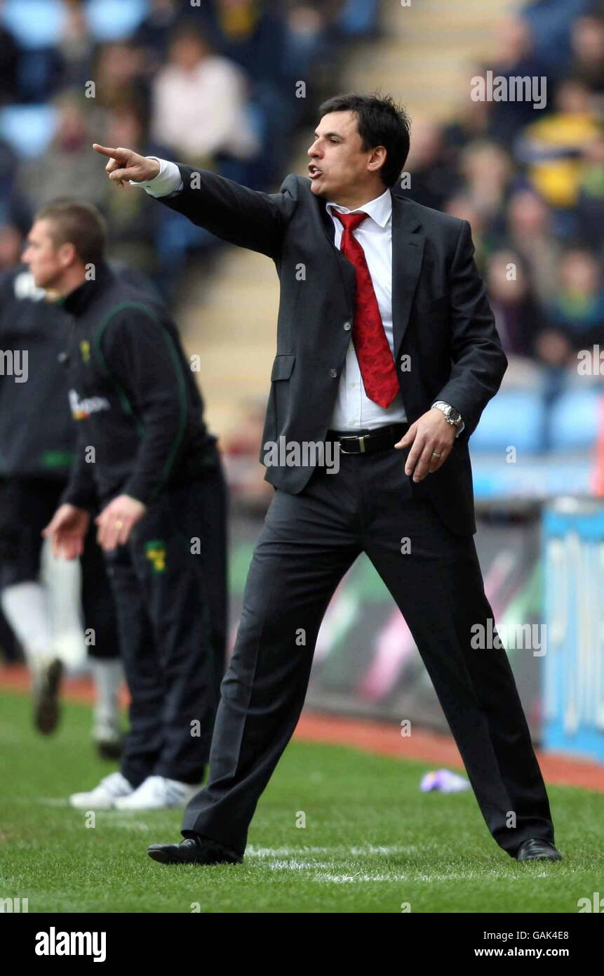 Fußball - Coca-Cola Football League Championship - Coventry City gegen Norwich City - Ricoh Arena Stockfoto