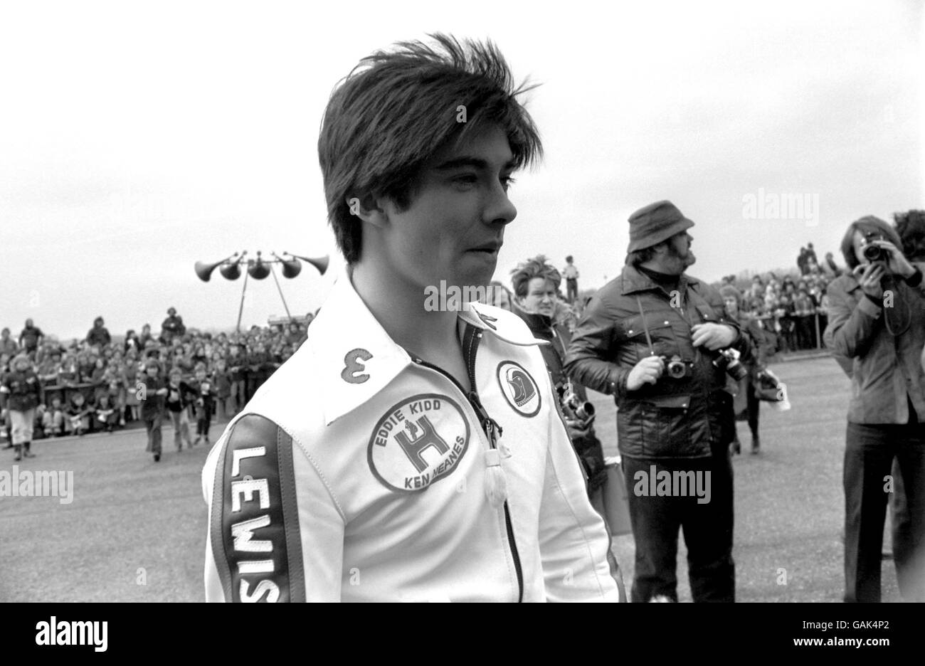 Motorrad-Stunt Riding Stockfoto