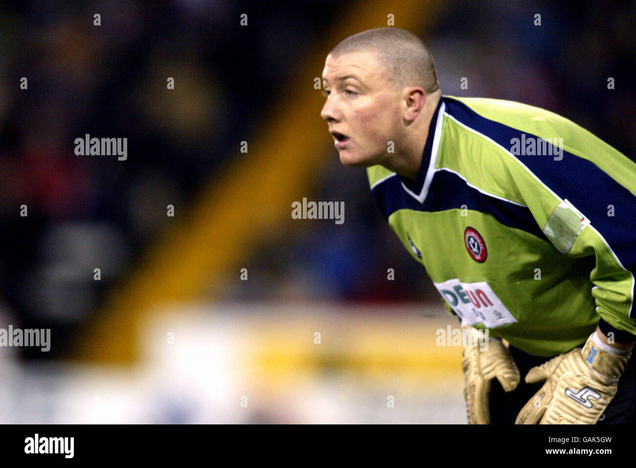 Fußball - Worthington Cup - Halbfinale - Erstes Teilstück - Sheffield United gegen Liverpool. Paddy Kenny, Torwart von Sheffield United Stockfoto