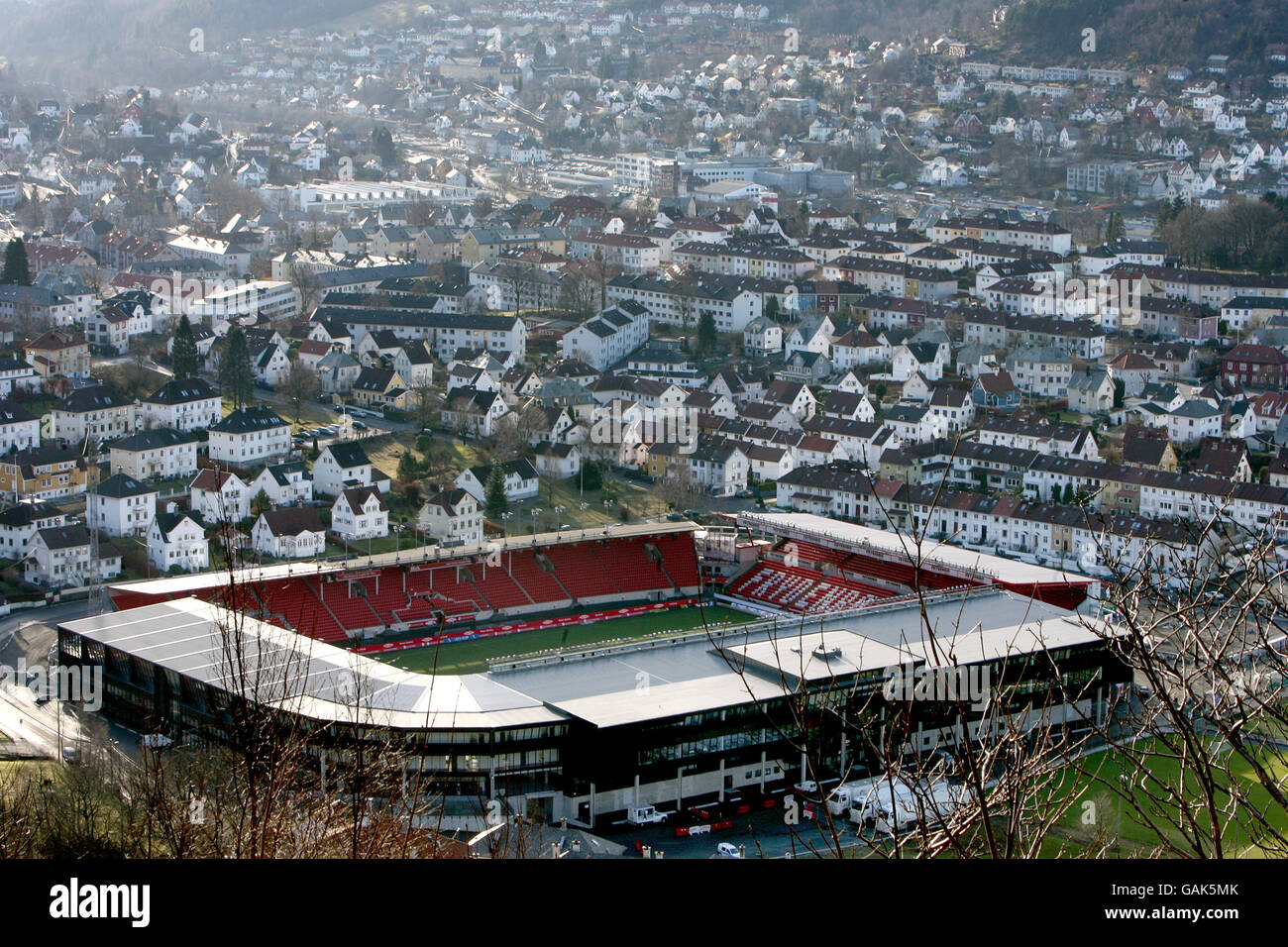 A General View Of Brann Stadion In Bergen Stockfotos Und Bilder Kaufen Alamy