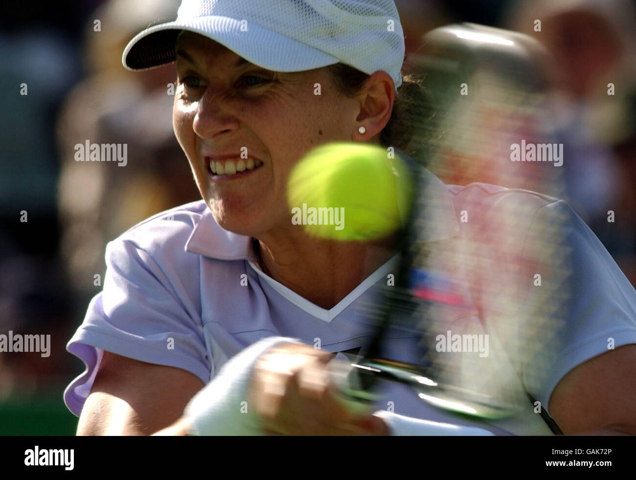 Tennis - Australian Open - Tag 4.. Monica Seles (USA) kehrt zurück zu Klara Koukalova (CZE) Stockfoto