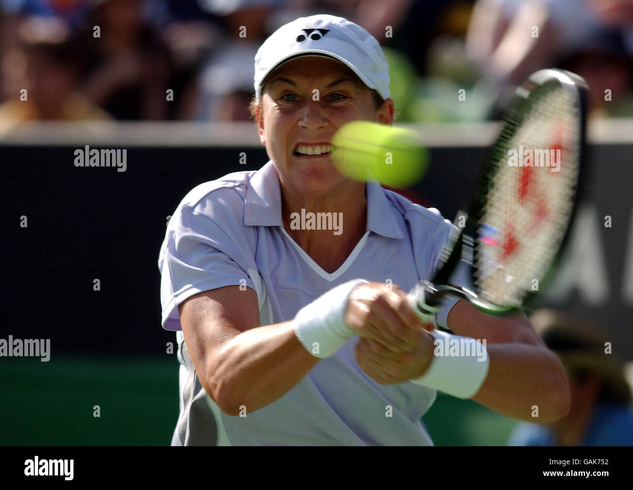 Tennis - Australian Open - Tag 4.. Monica Seles (USA) kehrt zurück zu Klara Koukalova (CZE) Stockfoto