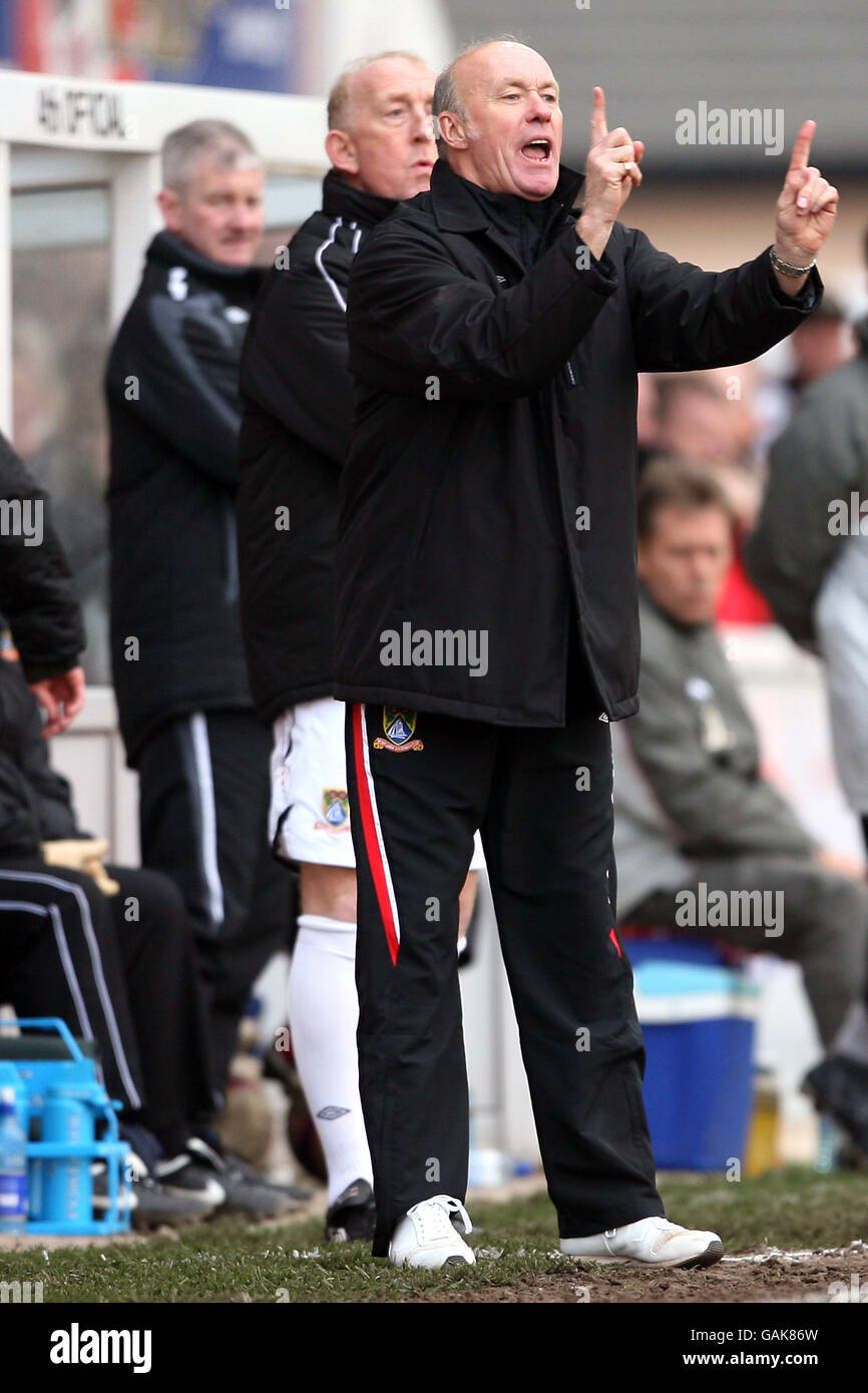 Fußball - Coca-Cola Football League Two - Morecambe V Brentford - Christie Park Stockfoto