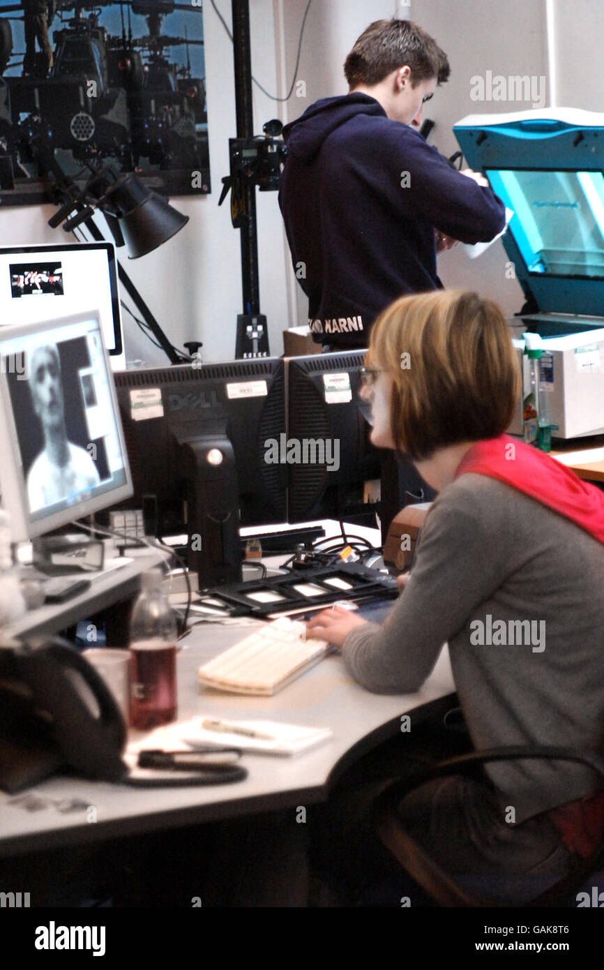 Allgemeine Ansicht der Abteilung PA Photos Produktion und Archiv Stockfoto