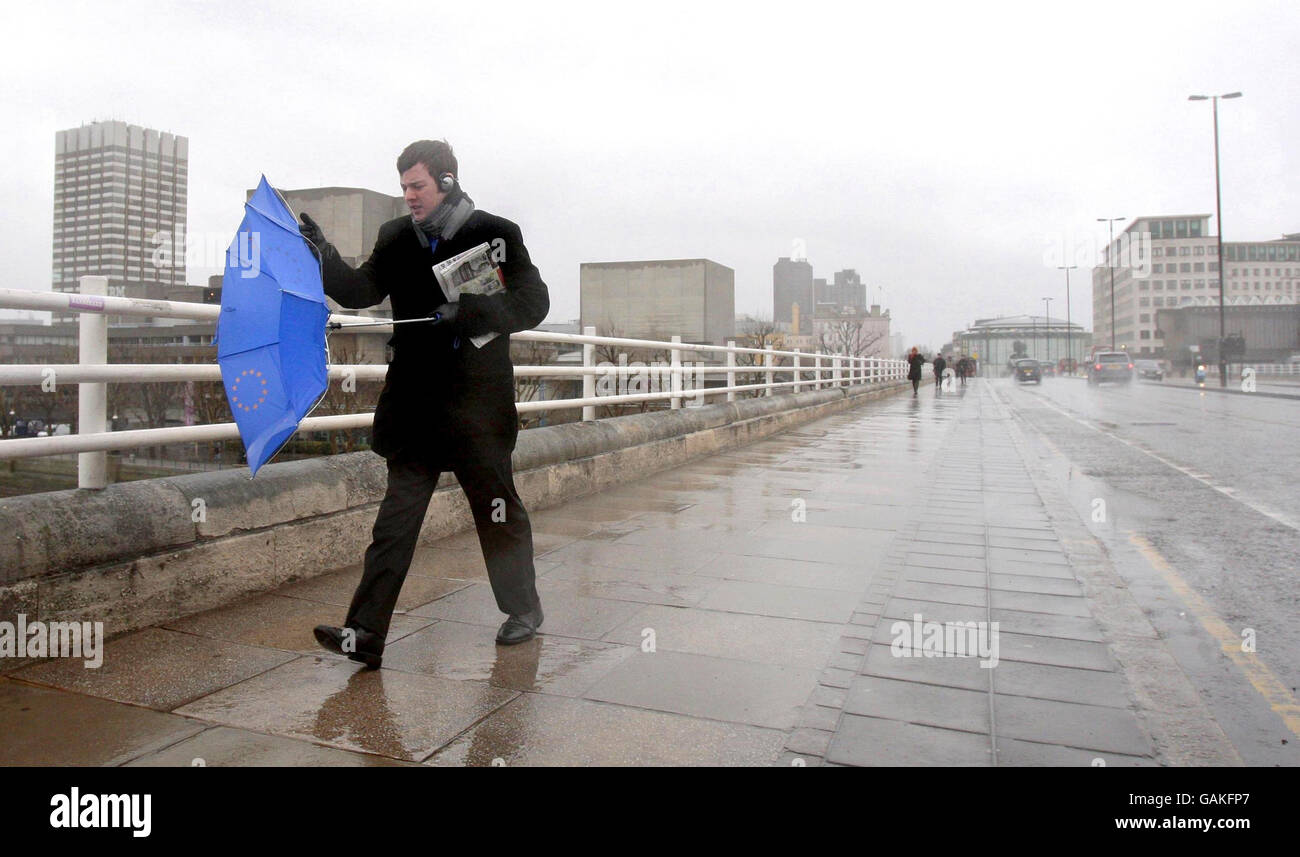 Sturm-Hits UK Stockfoto