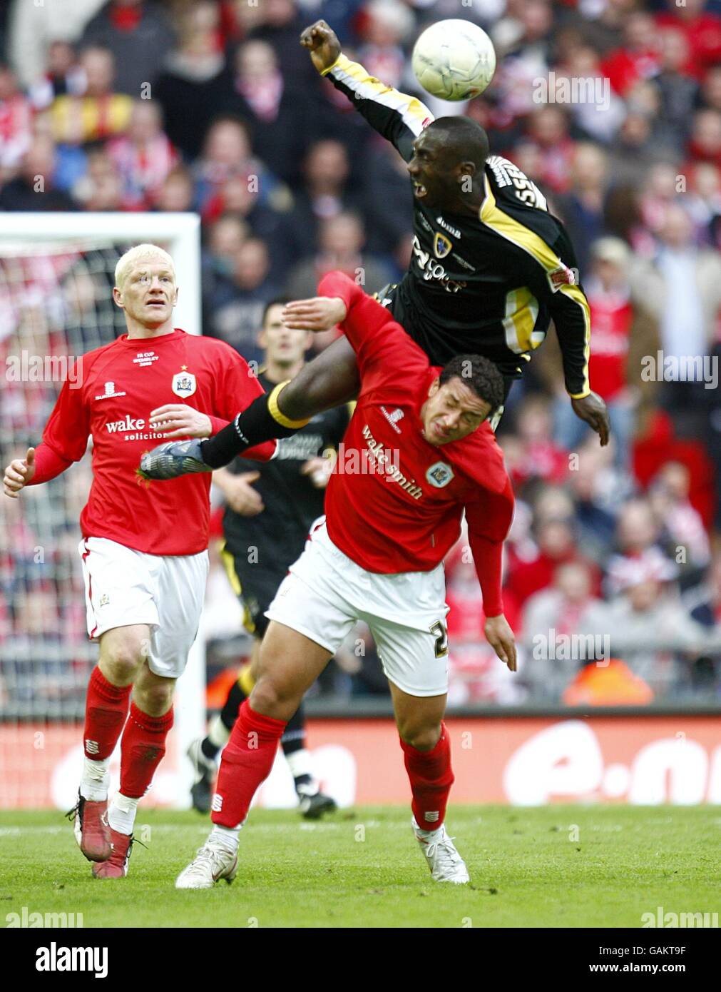 Fußball - FA-Cup - Final Semi - Barnsley gegen Cardiff City - Wembley-Stadion Stockfoto