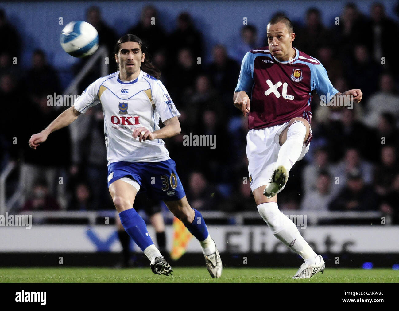 Fußball - Barclays Premier League - West Ham United V Portsmouth - Upton Park Stockfoto