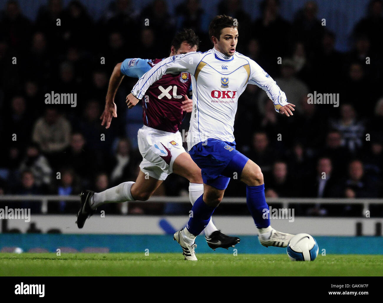 Fußball - Barclays Premier League - West Ham United V Portsmouth - Upton Park Stockfoto