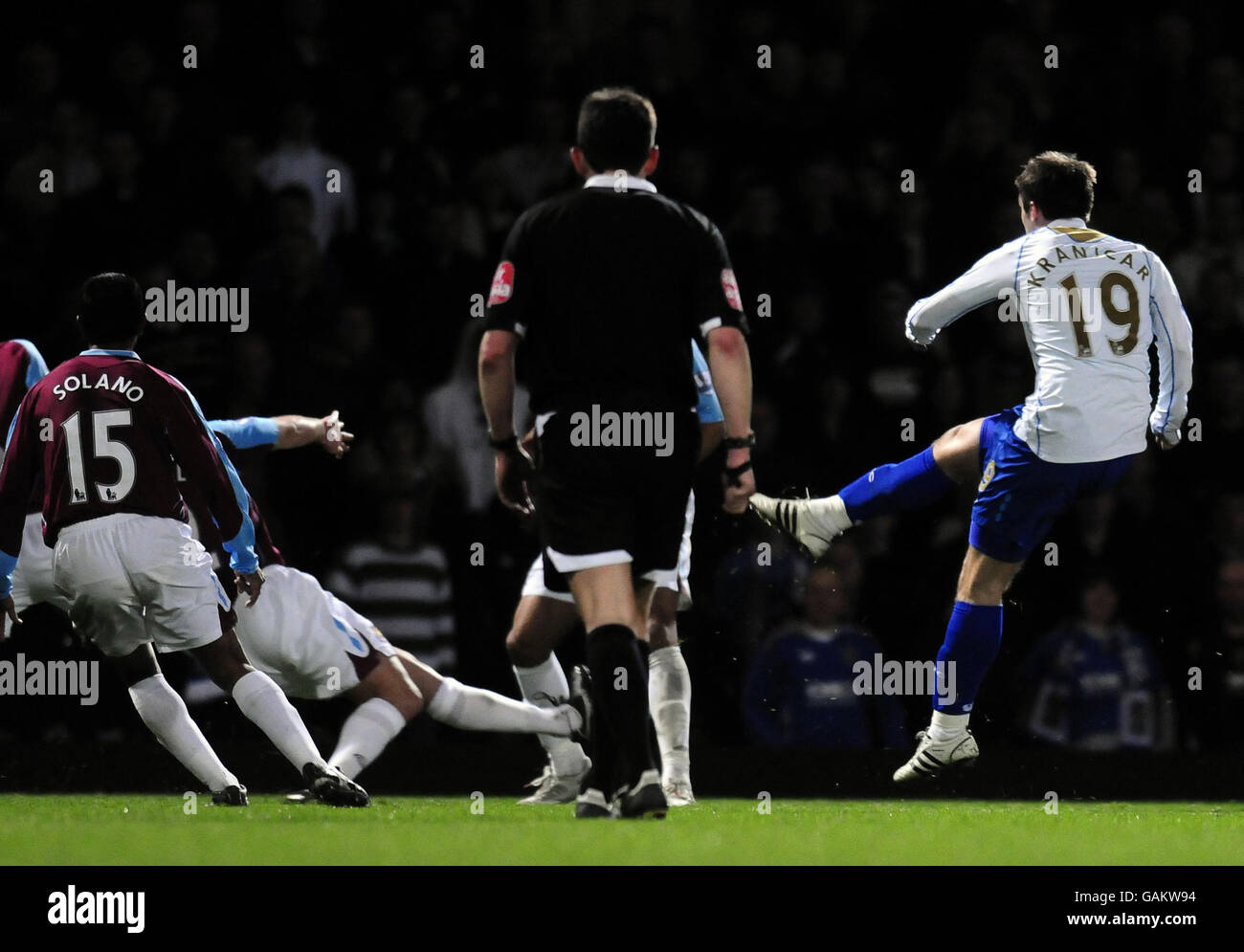 Fußball - Barclays Premier League - West Ham United V Portsmouth - Upton Park Stockfoto