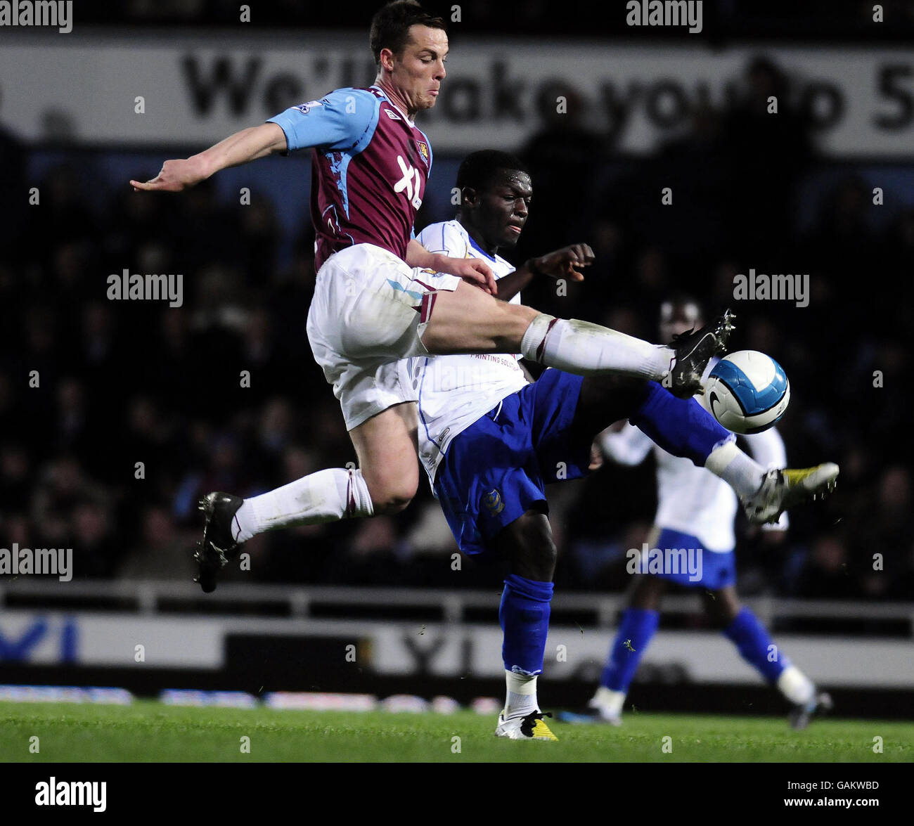 Fußball - Barclays Premier League - West Ham United V Portsmouth - Upton Park Stockfoto