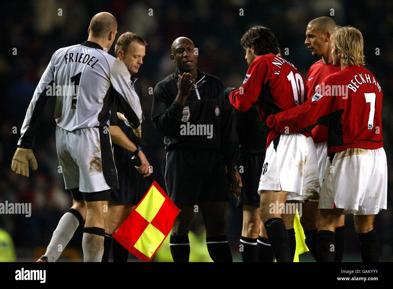 Fußball - Worthington Cup - Semi Final - Hinspiel - Manchester United gegen Blackburn Rovers Stockfoto