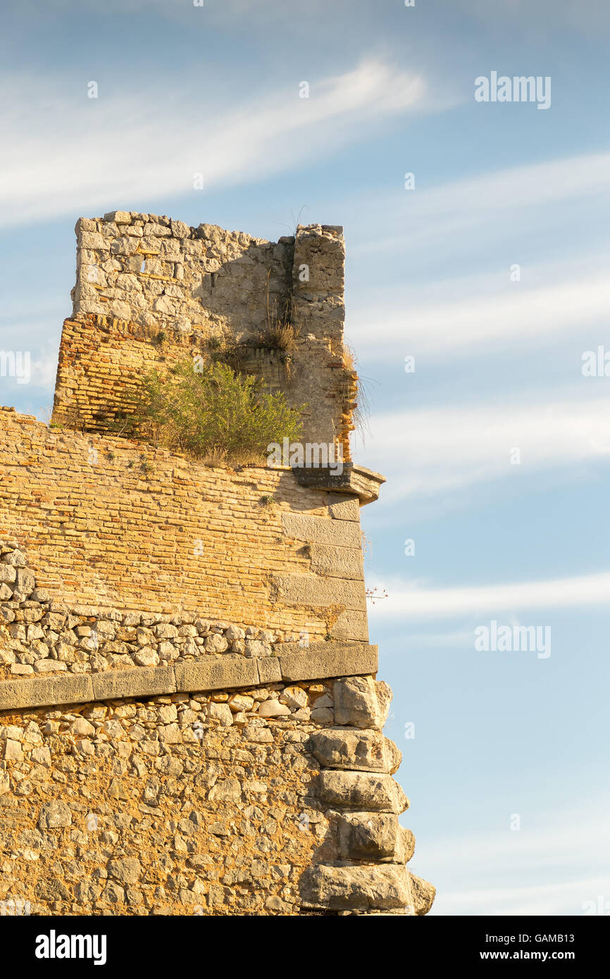 Palamidi Burg in Nafplio Griechenland gegen den Himmel. Stockfoto