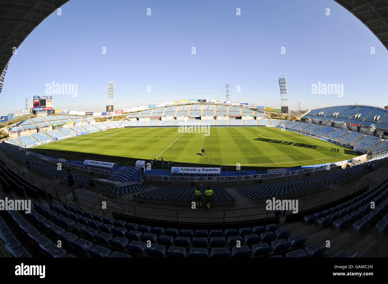 Fußball - Spanische Primera League - Getafe gegen Real Mallorca - Coliseum Alfonso Perez. Gesamtansicht des Coliseum Alfonso Perez Stadions Stockfoto