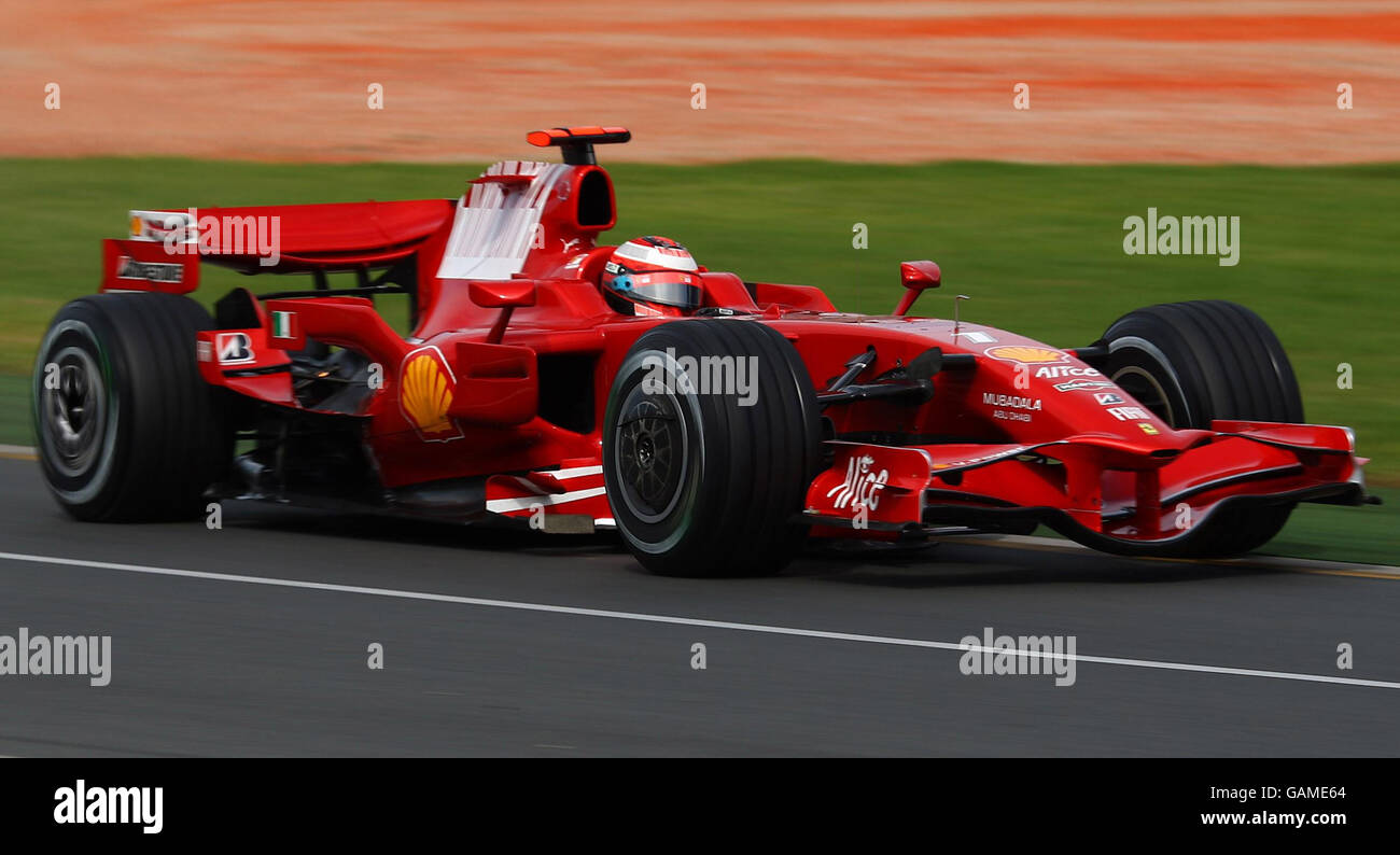 Der Finnische Kimi Räikkönen im Qualifying im Albert Park, Melbourne, Australien. Stockfoto