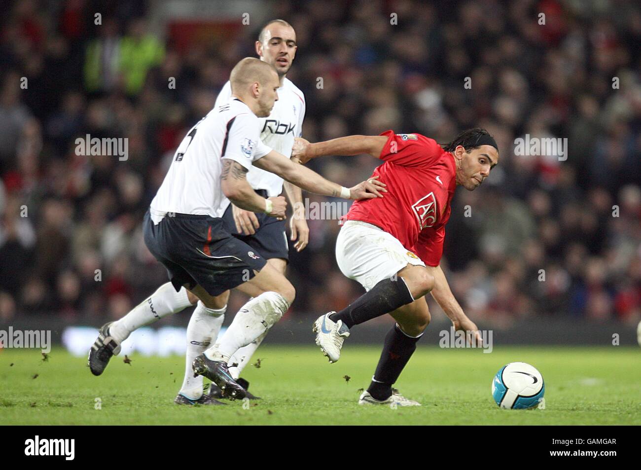 Fußball - Barclays Premier League - Manchester United gegen Bolton Wanderers - Old Trafford Stockfoto