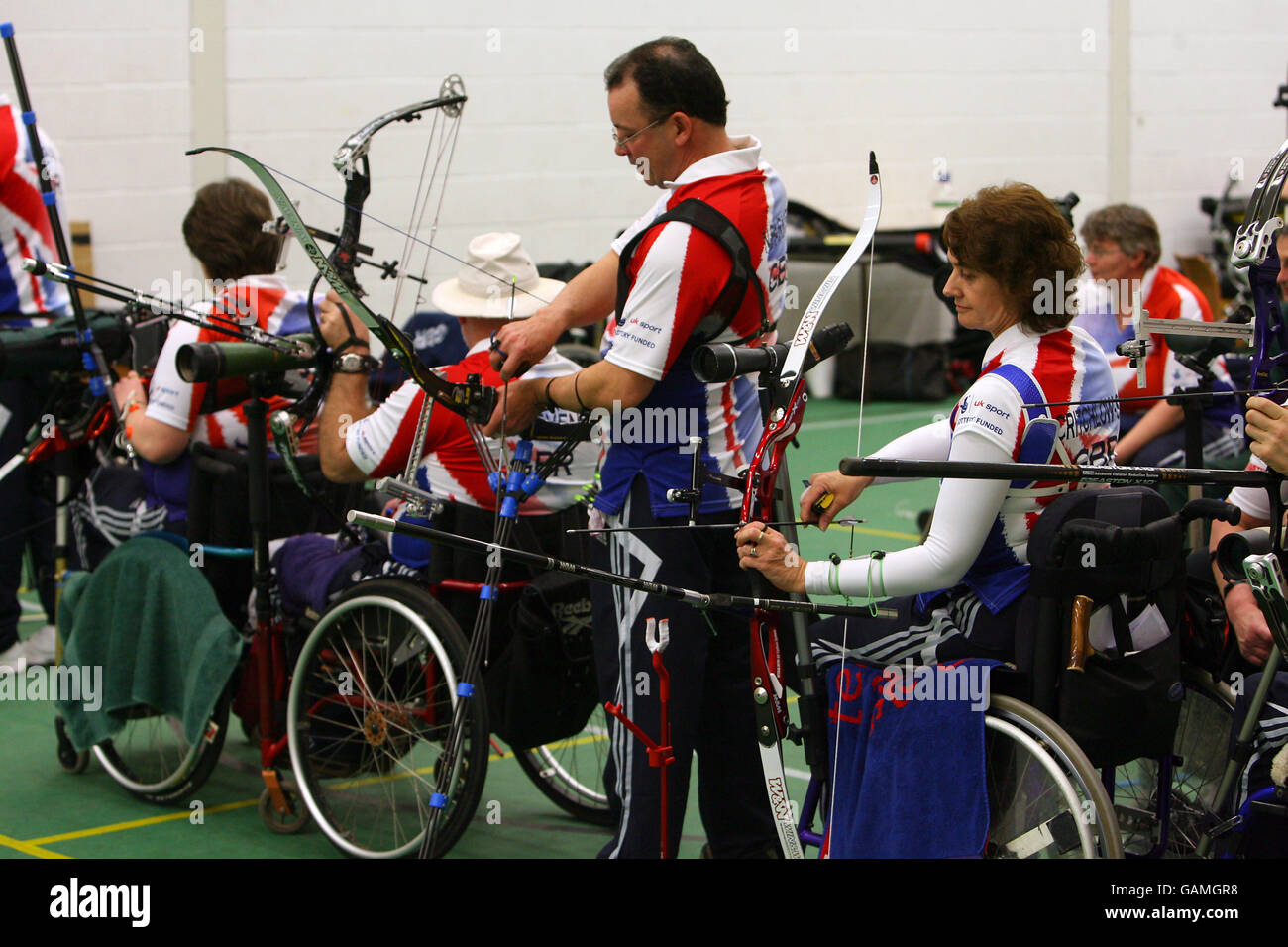 Bogenschießen - britischen Paralympic Association - Training - Lilleshall National Sportzentrum Stockfoto