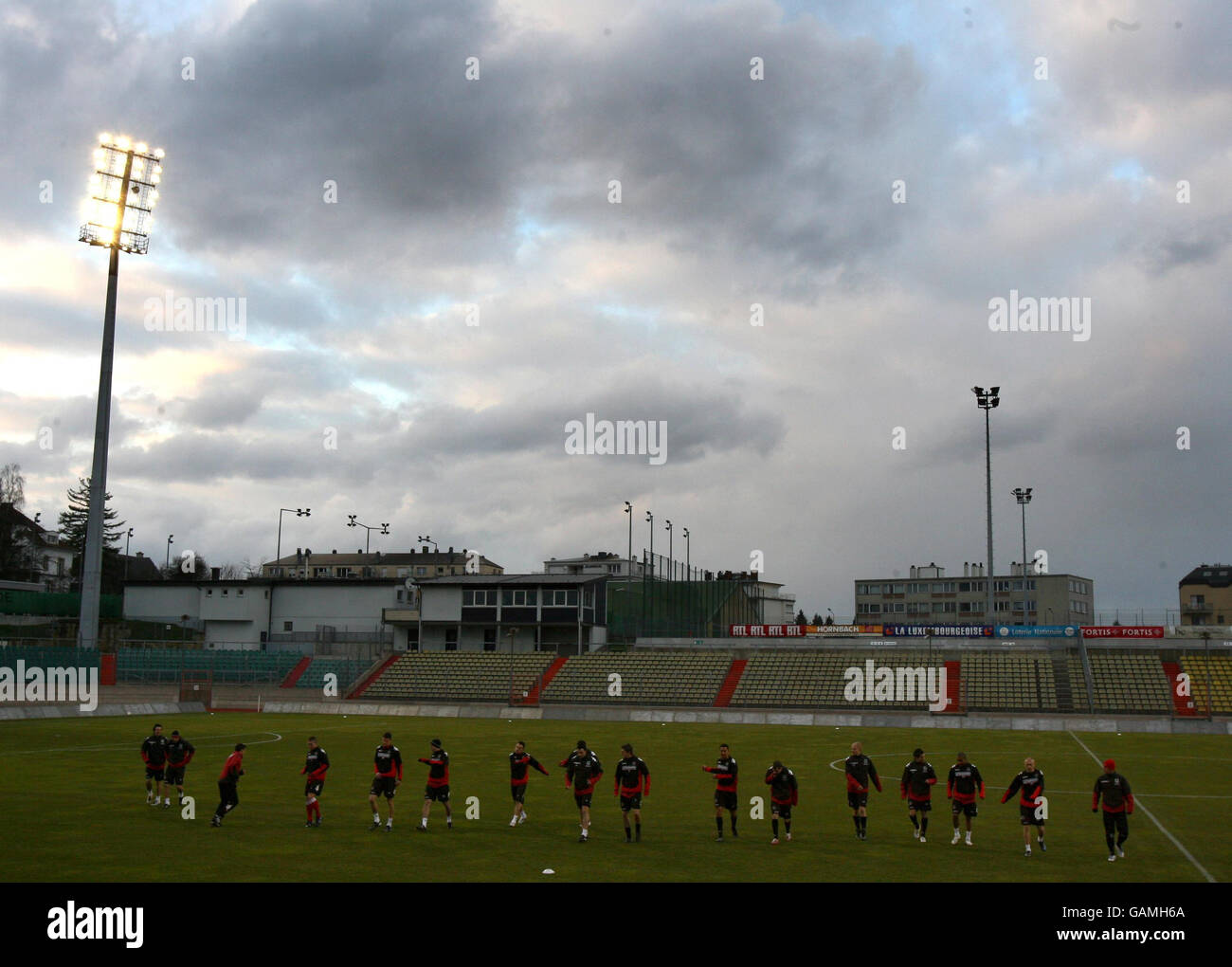 Fußball - Wales Press Trainingseinheit - Stade Josy Barthel Stockfoto