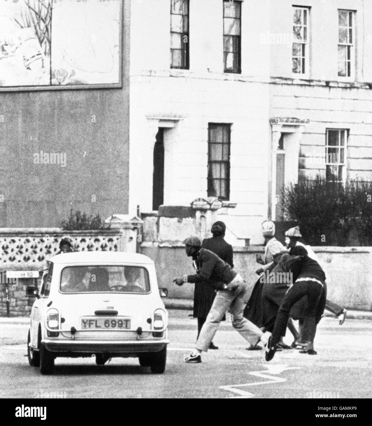 Britische Verbrechen - Unruhen - St.Pauls Unruhen - Bristol - 1980 Stockfoto