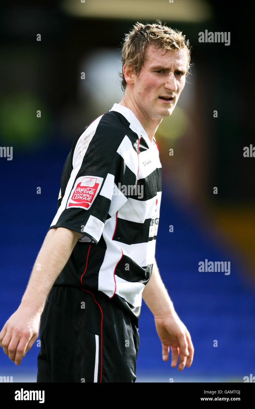 Fußball - Coca-Cola Football League Two - Stockport County / Darlington - Edgely Park. Neil Austin, Darlington Stockfoto