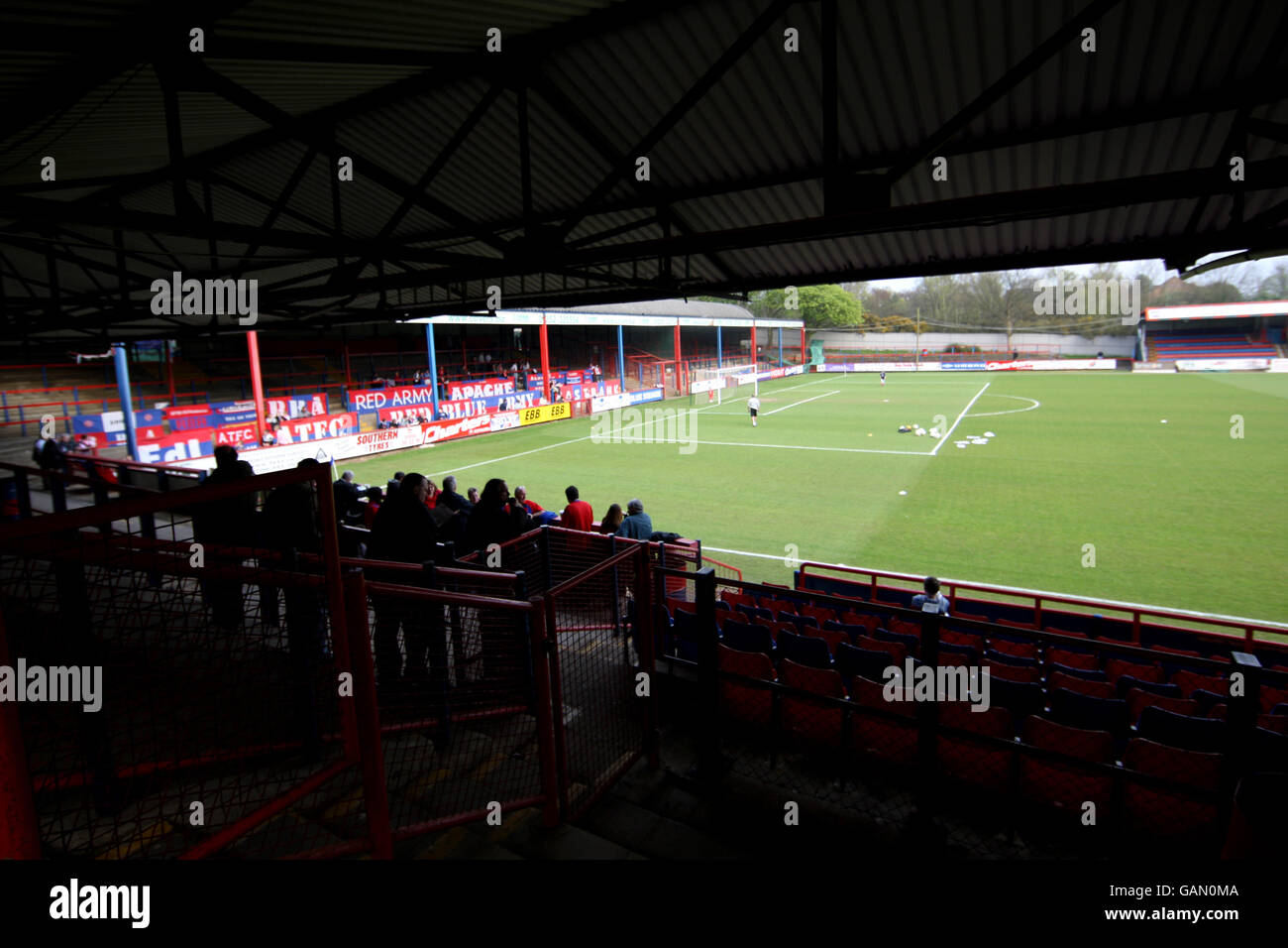 Fußball - Blue Square Premier League - Aldershot Town V Weymouth - The Recreation Ground. Gesamtansicht des Recreation Ground Stockfoto