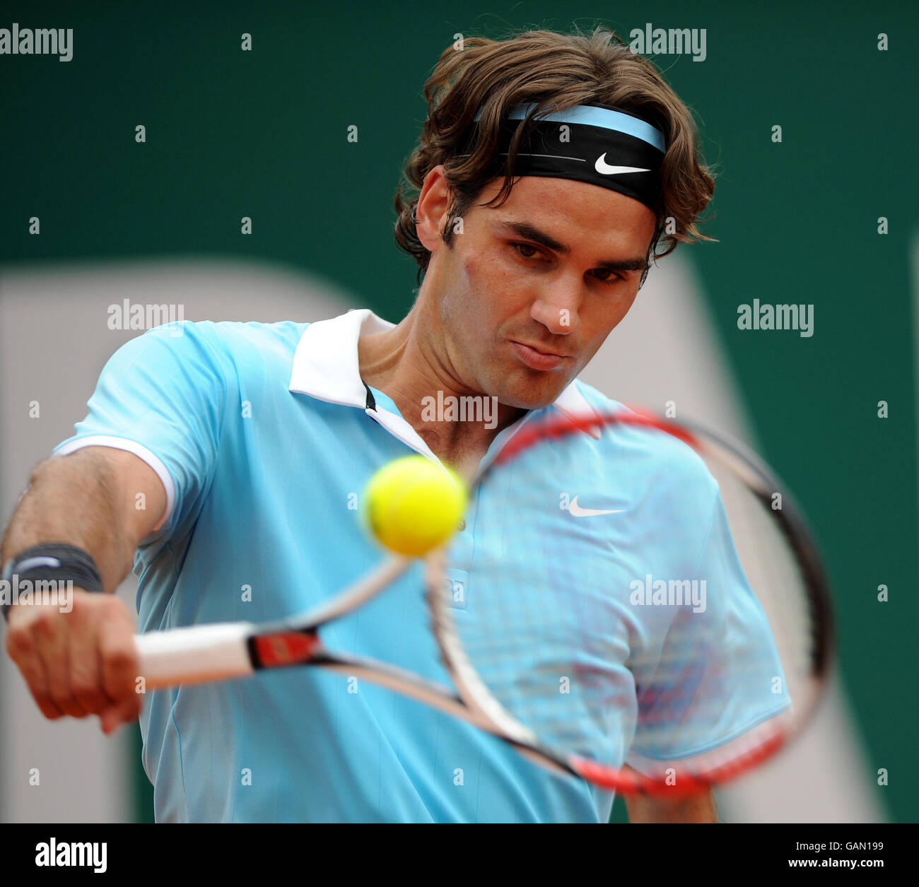 Tennis - ATP Masters Series - Montecarlo - Roger Federer V Ruben Ramirez Hidalgo Stockfoto