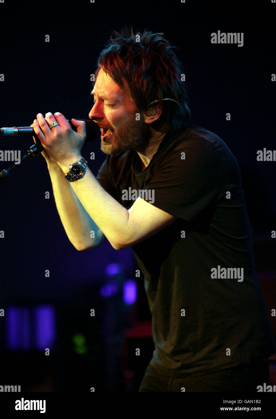 Radiohead-Gig bei der BBC - London Stockfoto