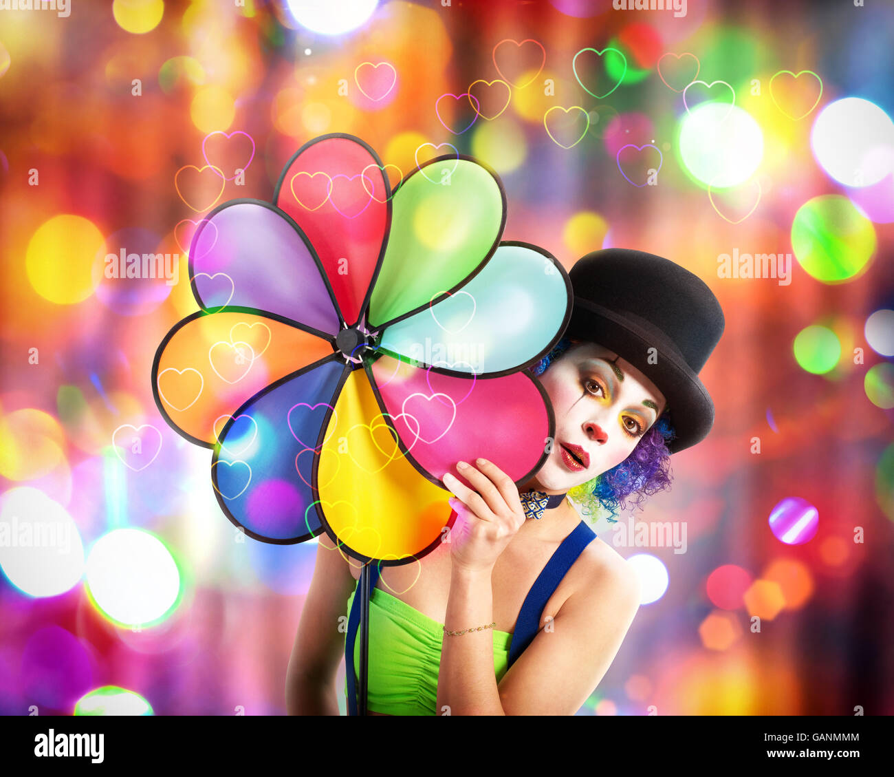 Party clown Stockfoto
