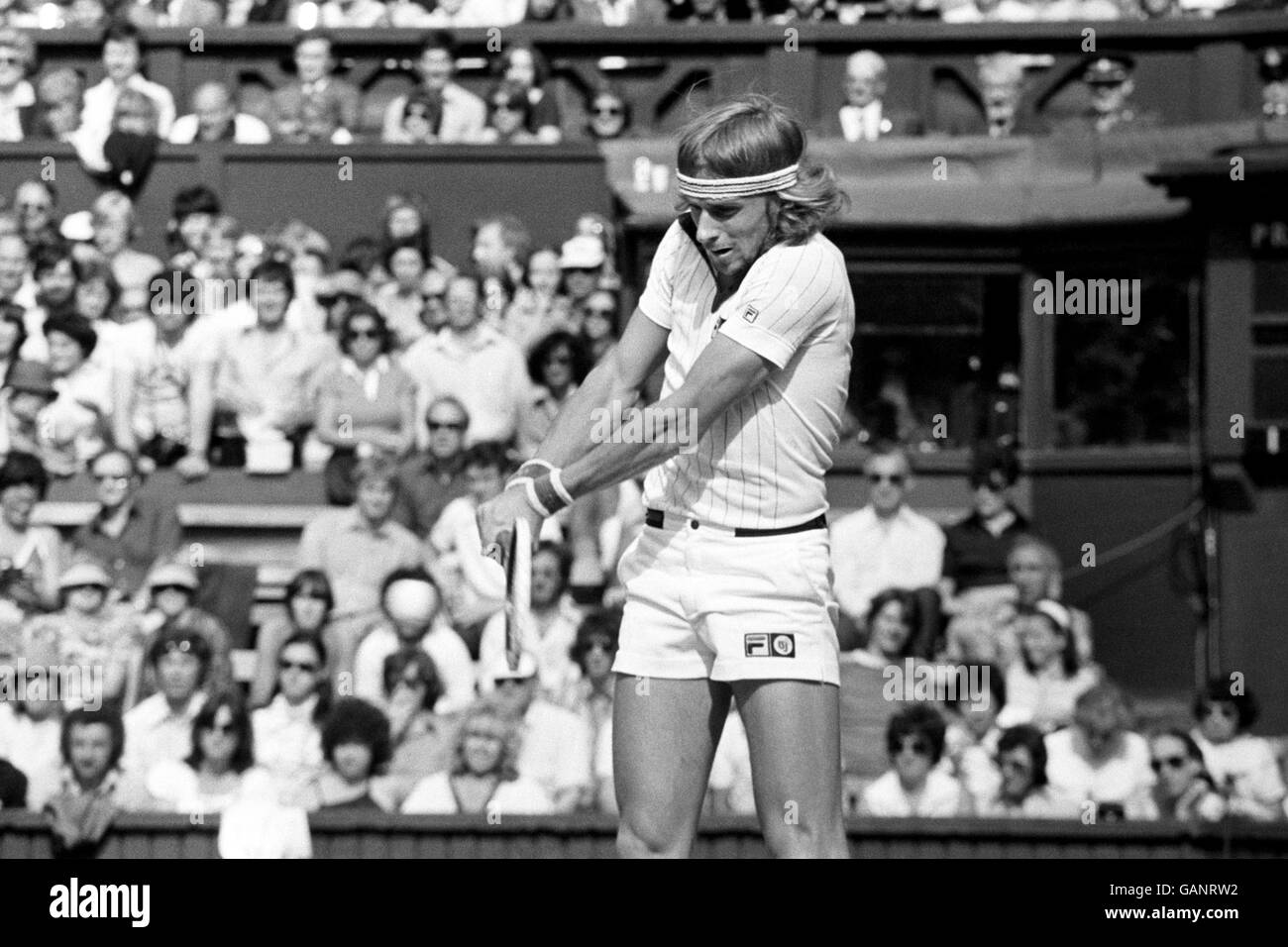 Tennis - Wimbledon Meisterschaften 1977 - All England Club Stockfoto