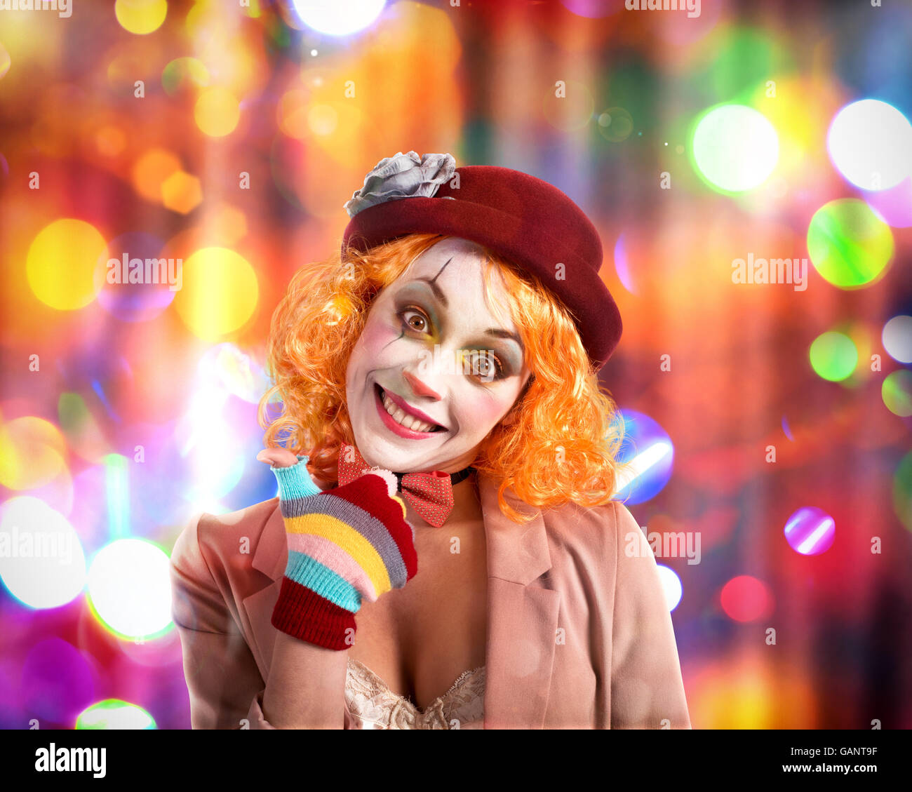 Party clown Stockfoto