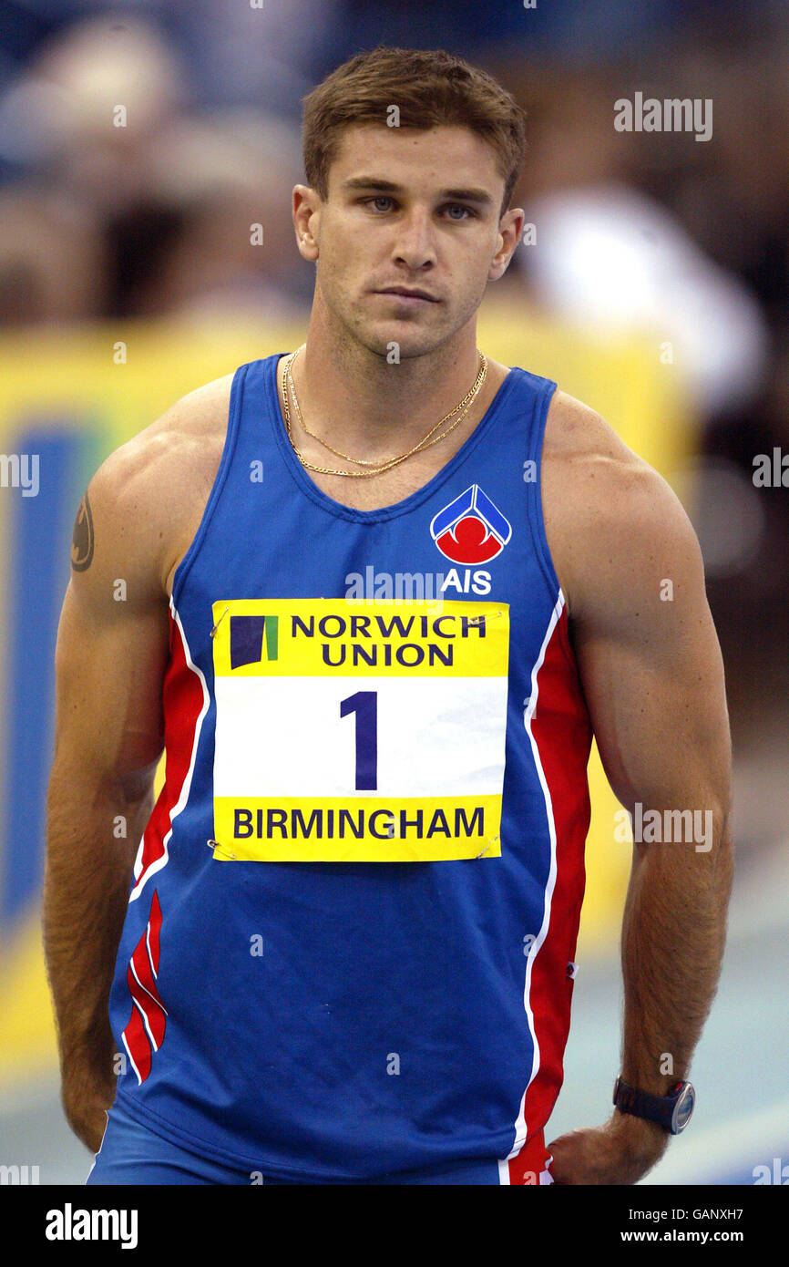 Leichtathletik - Norwich Union World Indoor Trials & AAAs Championships - Birmingham. Daniel Batman aus Australien Stockfoto
