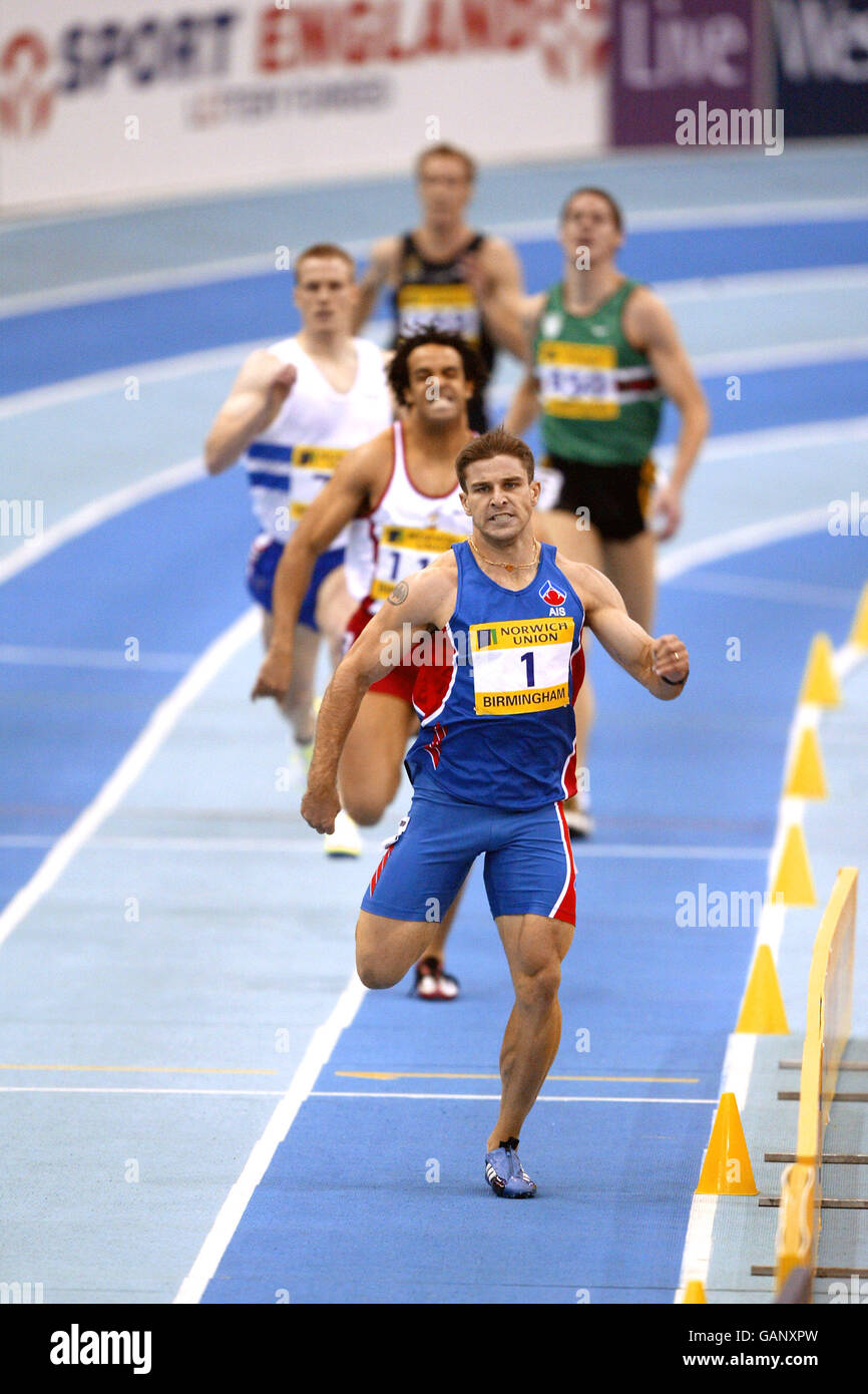 Leichtathletik - Norwich Union World Indoor Trials & AAAs Championships - Birmingham. Der Australier Daniel Batman während der 400-Meter-Männer Stockfoto