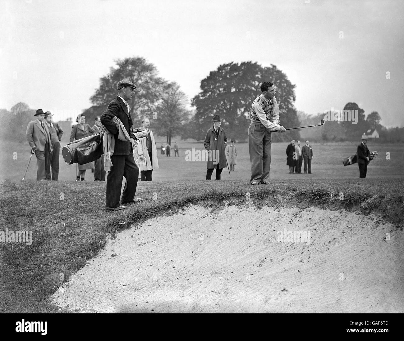 Golf - Ryder Cup - vor dem Turnier Praxis - Großbritannien und Irland V Oxford und Cambridge Golfing Society Stockfoto