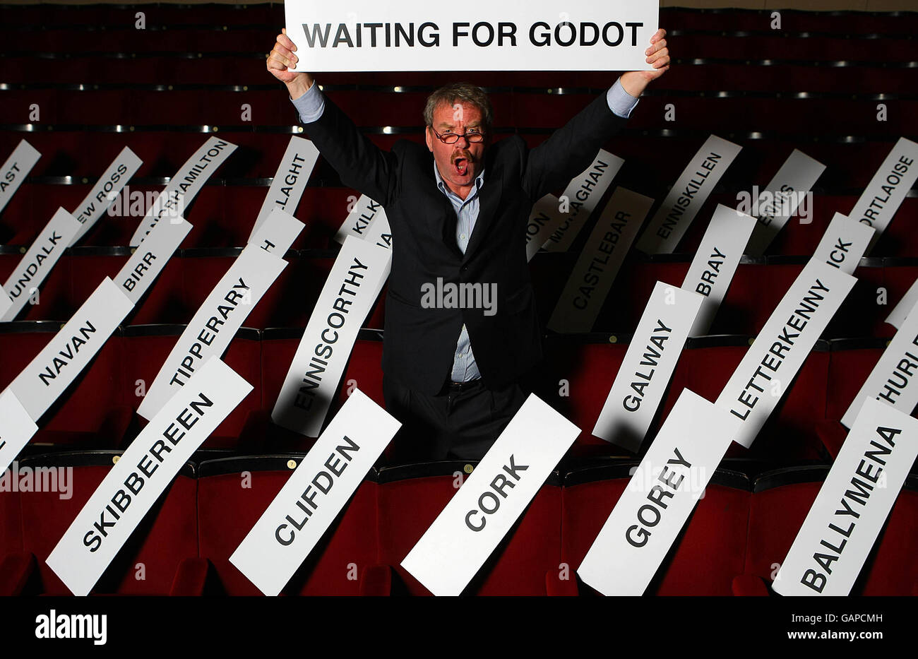 Warten auf Godot, Dublin Stockfoto