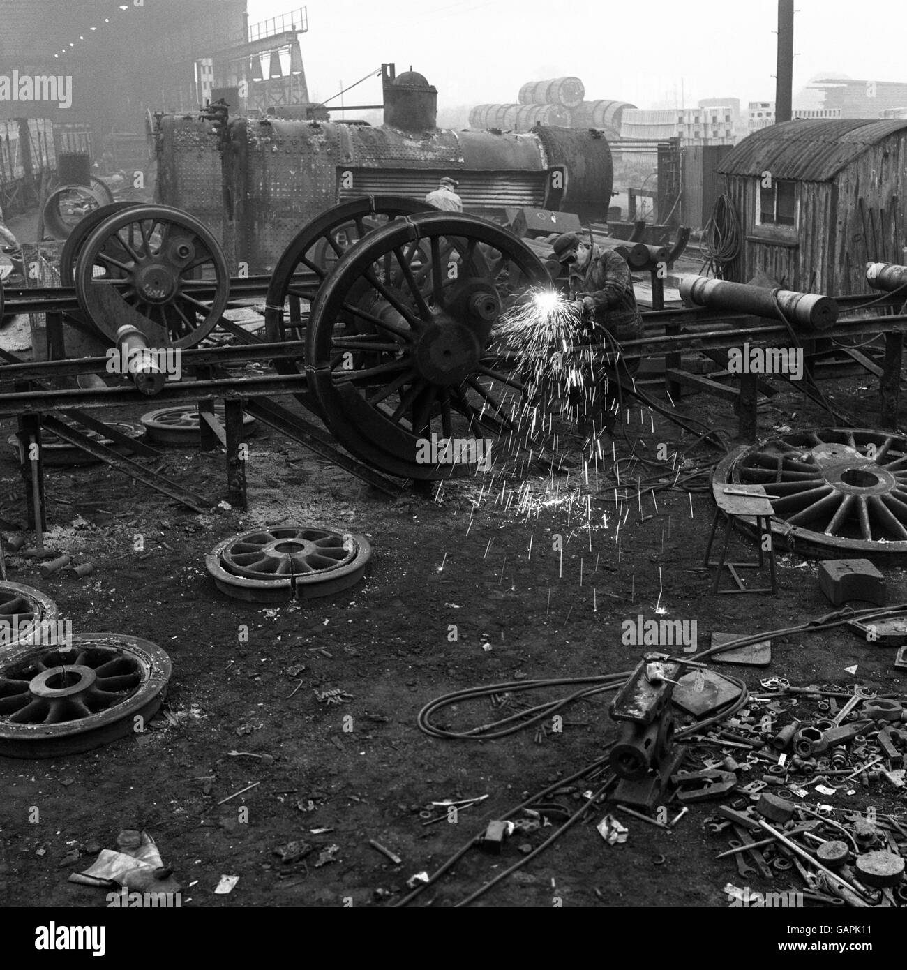 Transport - Dampflokomotiven - Breakers Yard - Swindon - 1963 Stockfoto