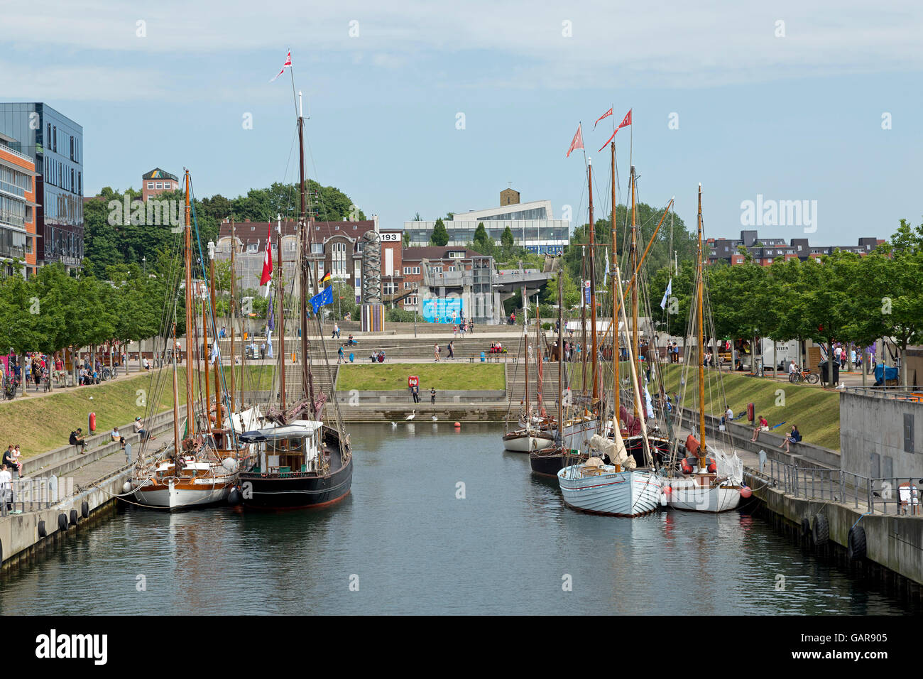 Germania Hafen, Kiel, Schleswig-Holstein, Deutschland Stockfoto