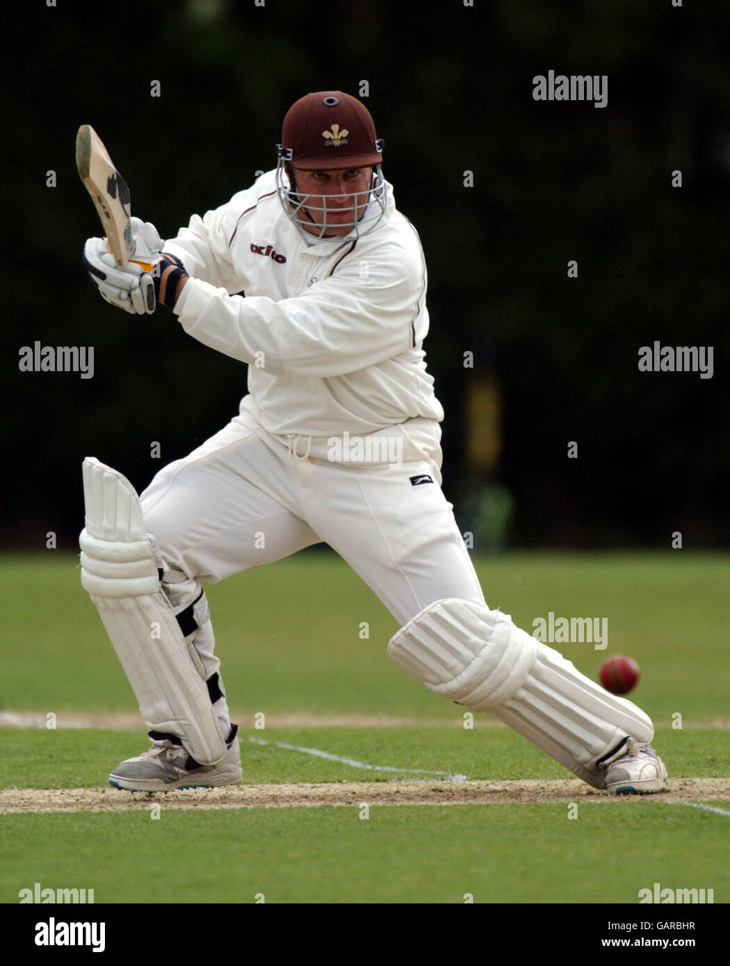 Cricket - Cheltenham & Gloucester Trophy - Dritte Runde - Staffordshire / Surrey. Surreys Ian ward auf dem Weg nach 108 Stockfoto