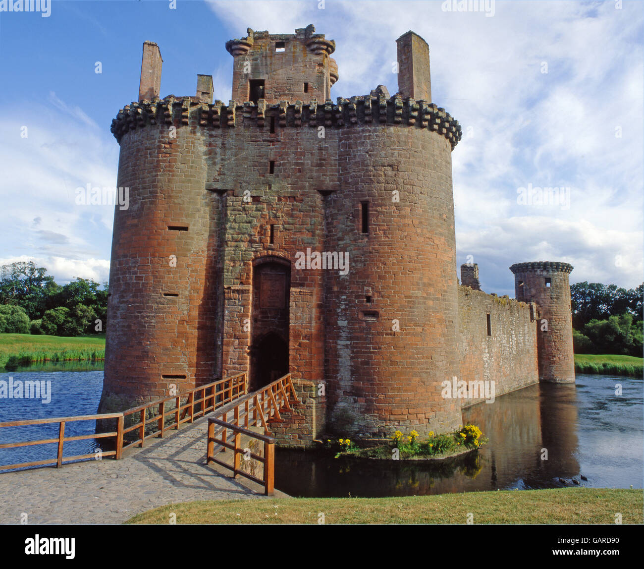 Caerlaverock Castle, Dumfries & Galloway Stockfoto