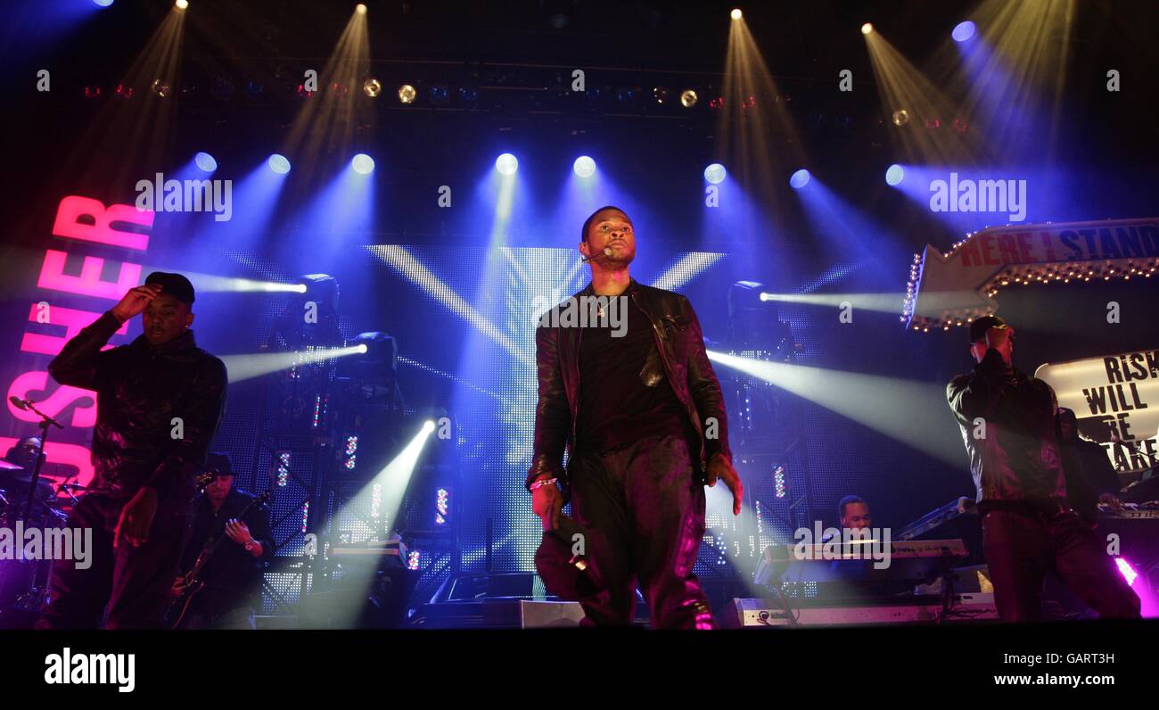 Usher Konzert - London Stockfoto