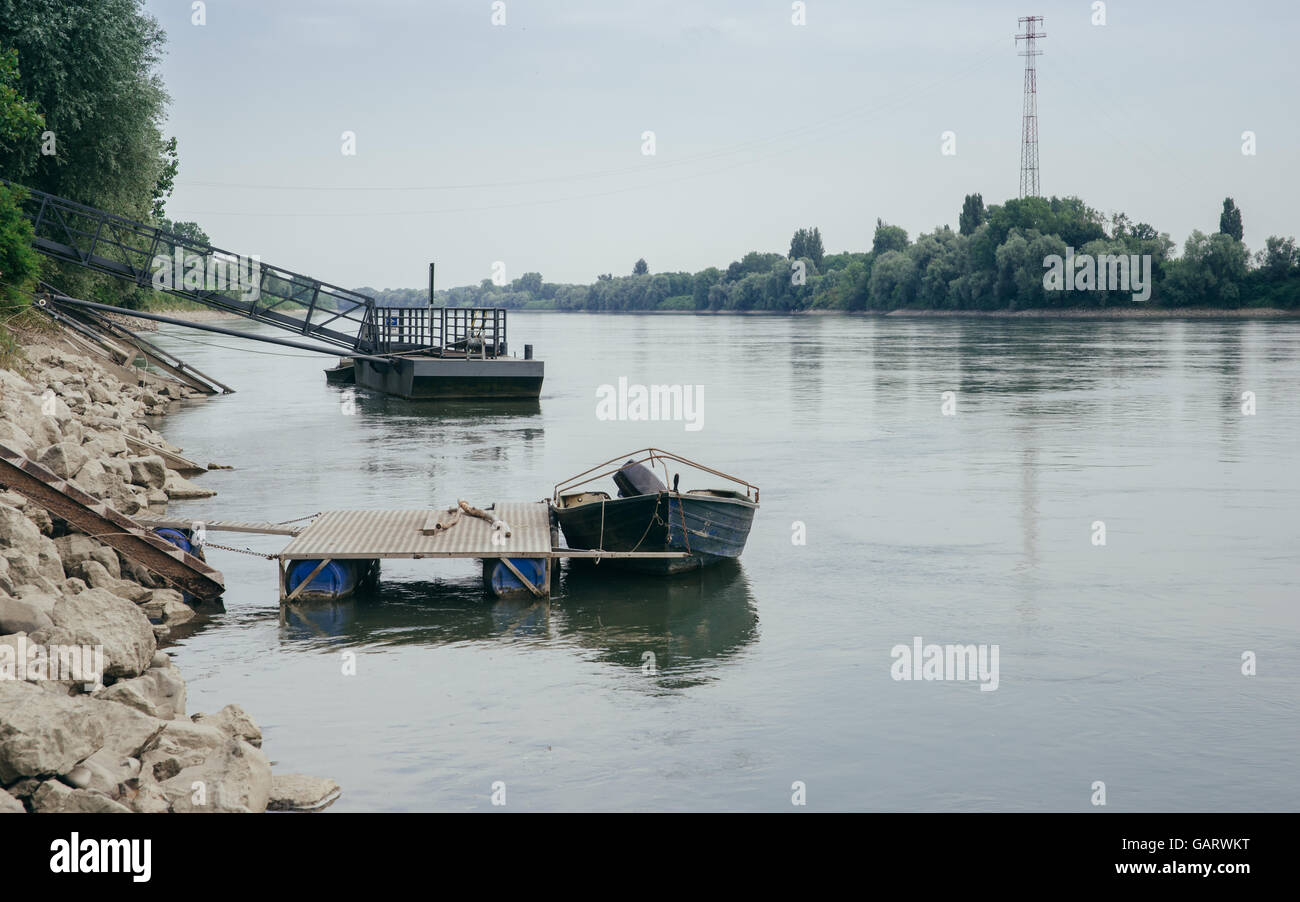 Der Fluss Po in Italien Stockfoto