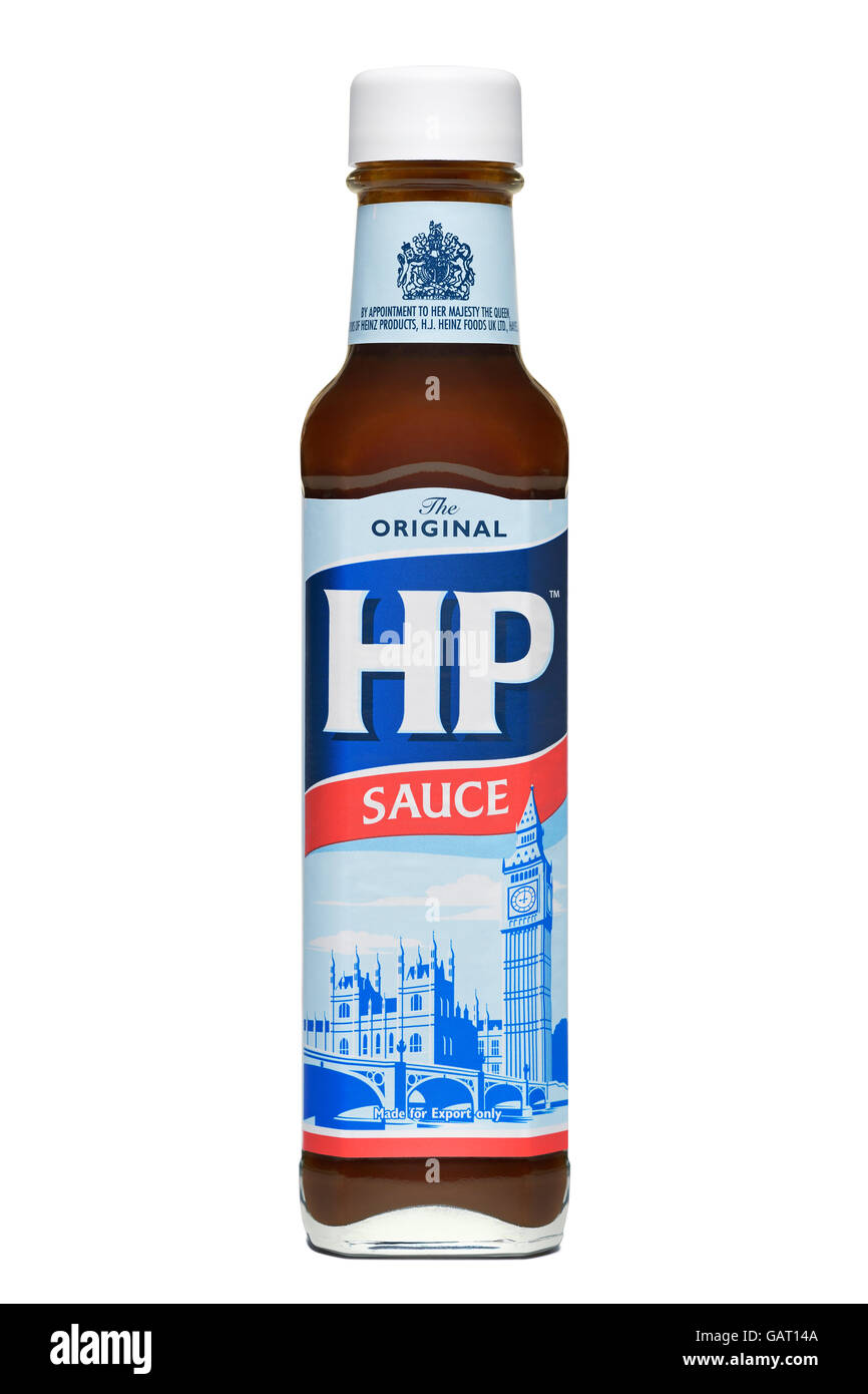 HP Brown Sauce, Ausschneiden Stockfoto