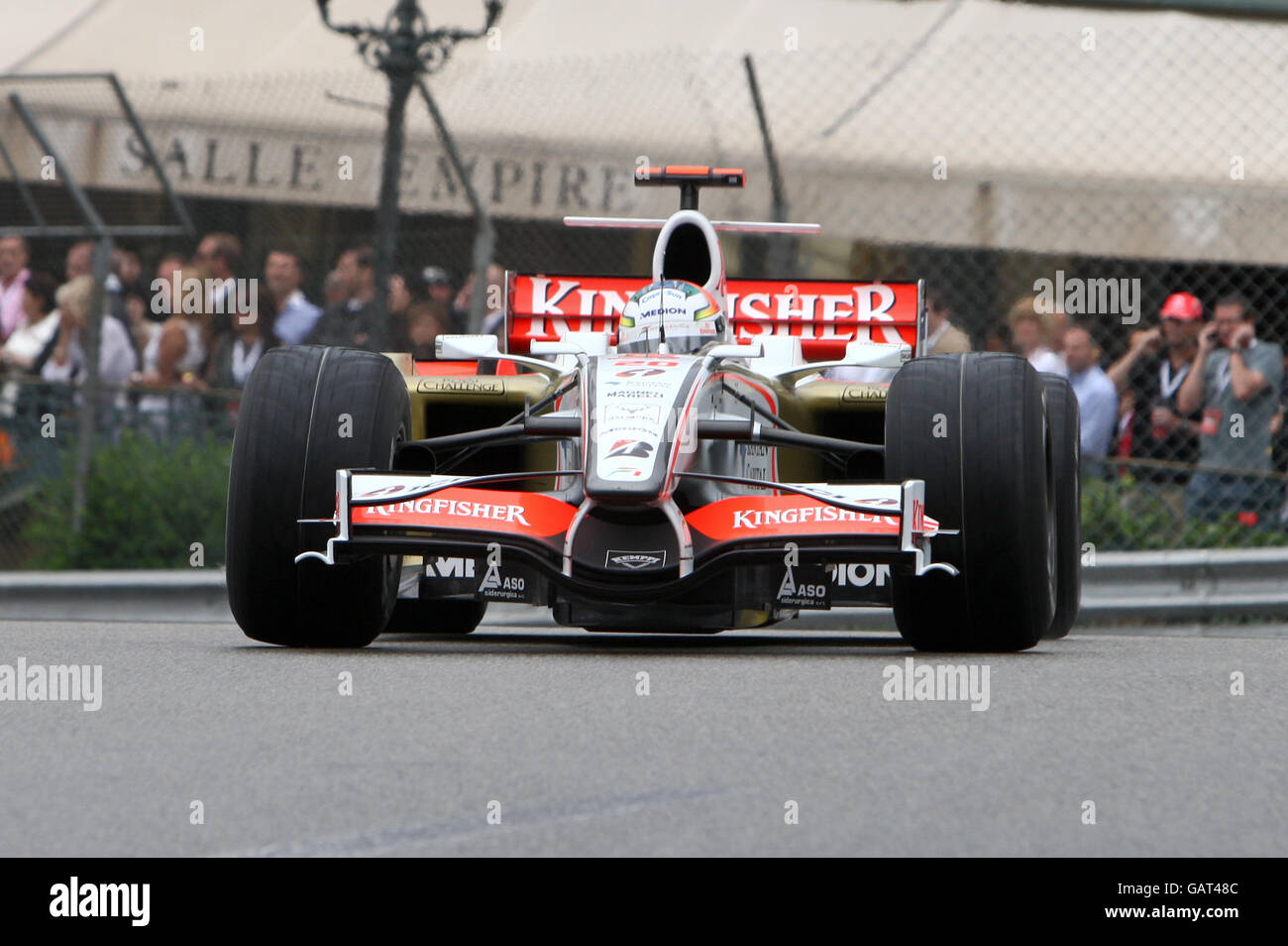 Formel-1-Autorennen - Großer Preis Von Monaco - Rennen - Monte Carlo. Adrian Sutil, Force India Stockfoto