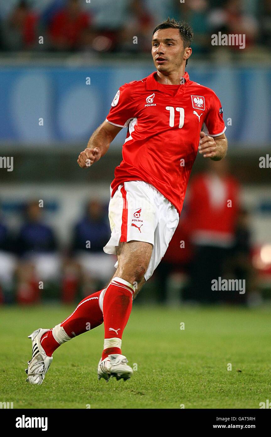 Fußball - UEFA-Europameisterschaft 2008 - Gruppe B - Deutschland - Polen - Hypo-Arena. Marek Saganowski, Polen Stockfoto