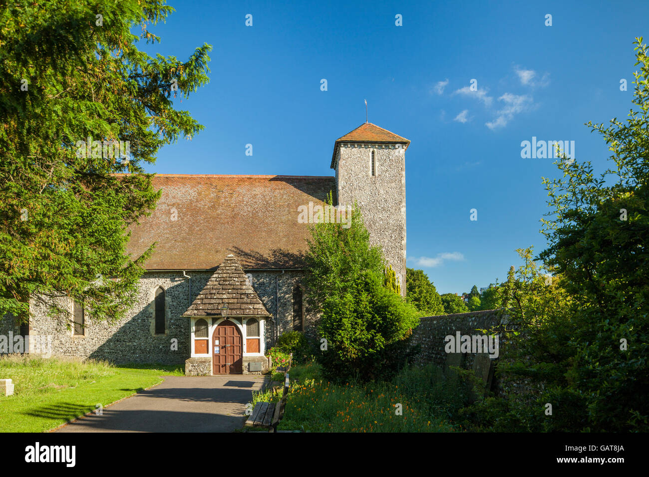 St.-Peter Kirche in Preston, Brighton. Stockfoto