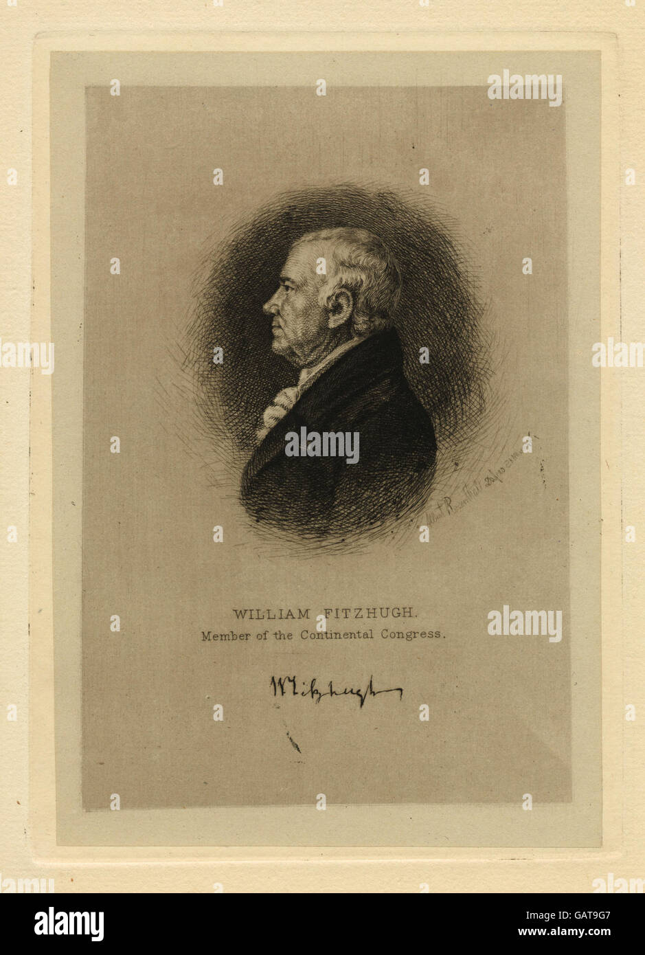 William Fitzhugh, Mitglied des Kontinentalkongresses (b14547333-420338) Stockfoto