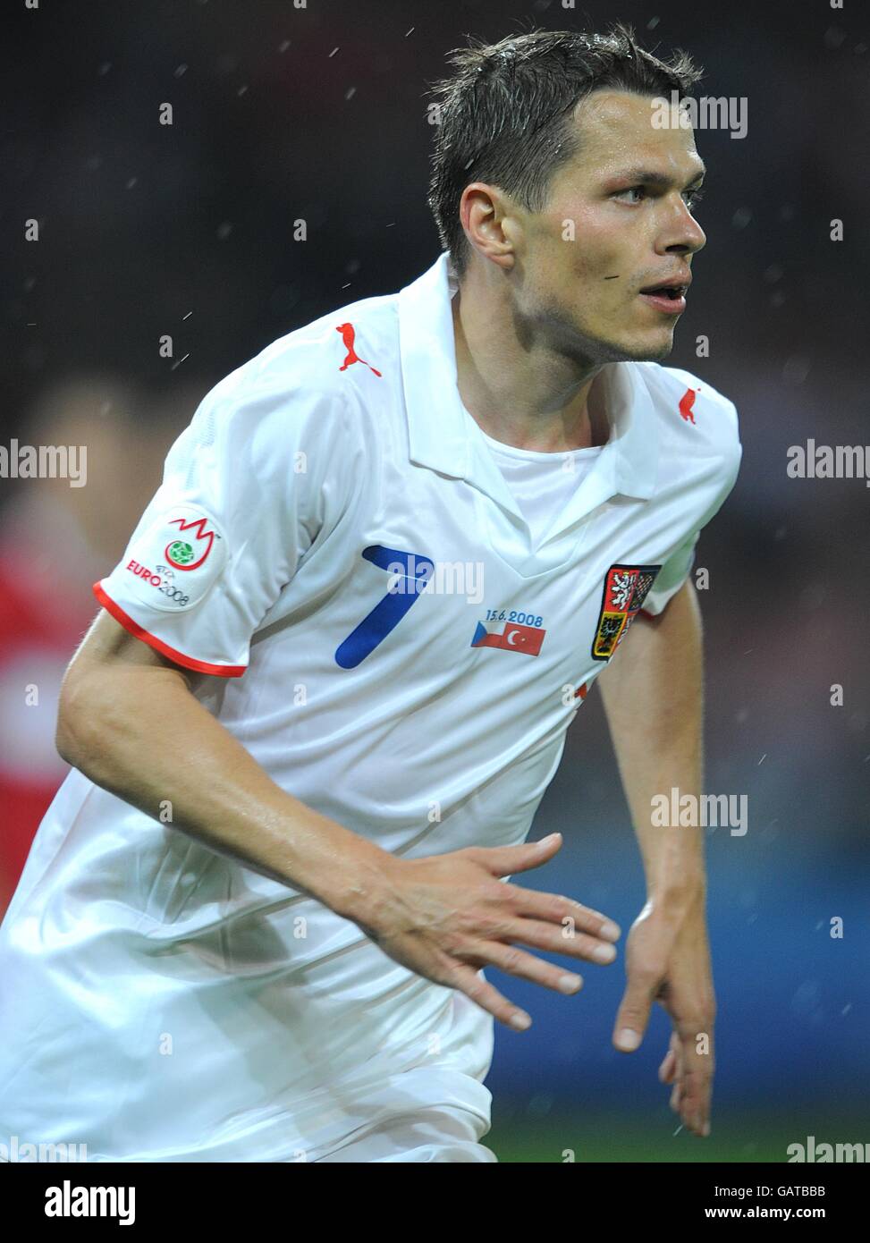 Fußball - UEFA-Europameisterschaft 2008 - Gruppe A - Türkei / Tschechische Republik - Stade de Geneve. Libor Sionko, Tschechische Republik Stockfoto