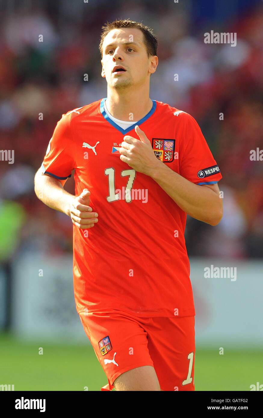 Fußball - UEFA-Europameisterschaft 2008 - Gruppe A - Tschechische Republik / Portugal - Stade de Geneve. Libor Sionko, Tschechische Republik Stockfoto
